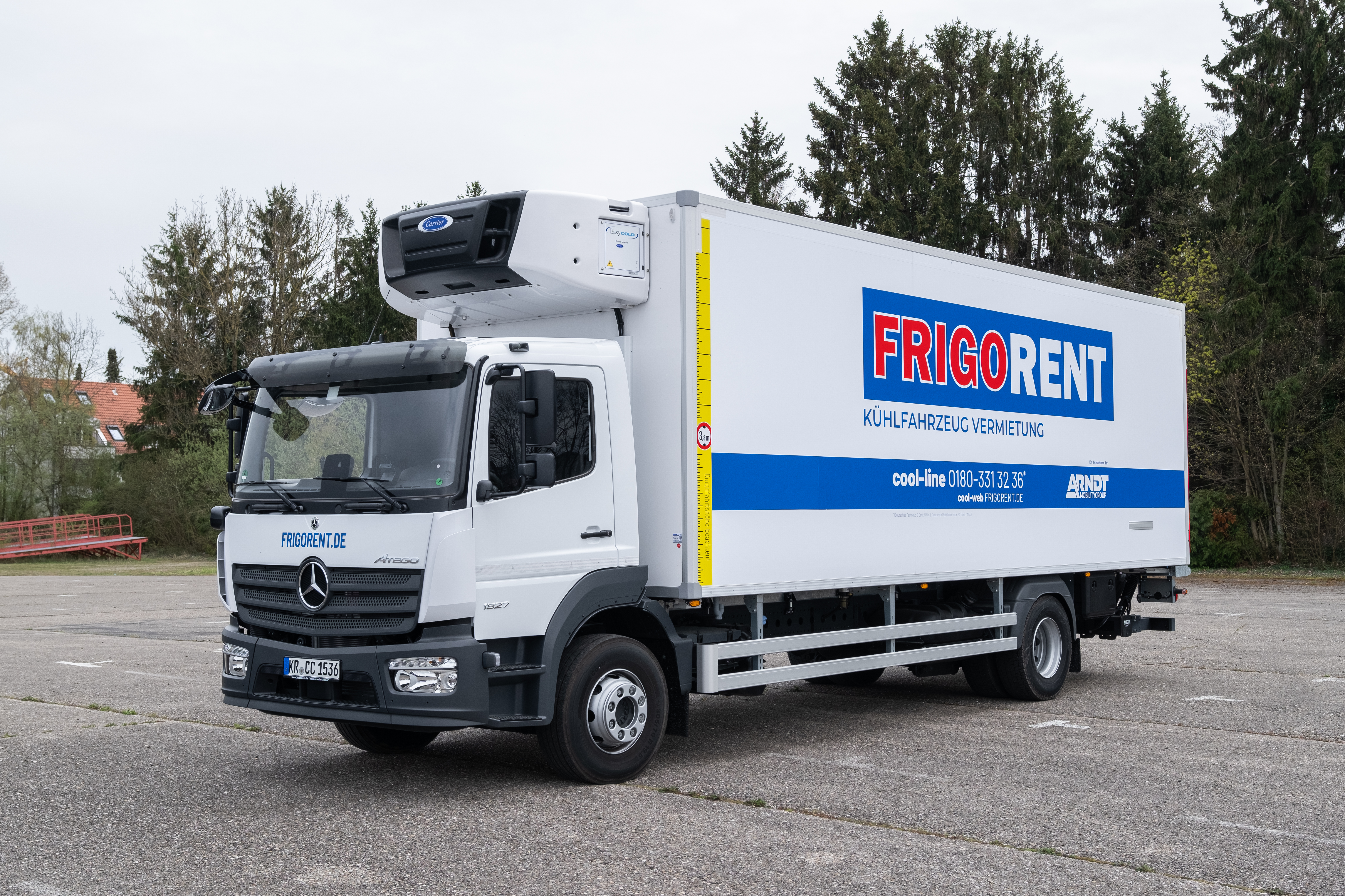 Frigorent 16t Tiefkühlkoffer, 2-Kammer Multi längs, Mindestmietdauer 6 Monate inklusive 3000 Freikilometer, Abrechnung über DKV Karte bei entsprechender Bonität ohne Kaution möglich