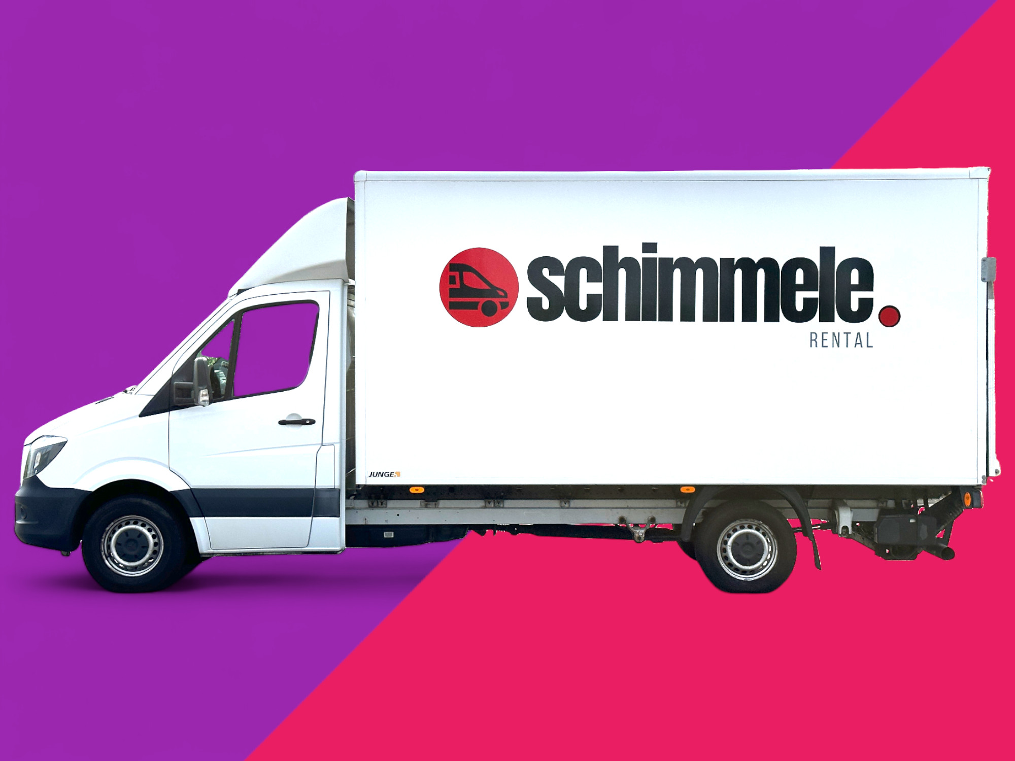3.5t Kofferwagen mit LBW/LaBo bspw. Mercedes Benz Sprinter JUNGE Koffer Lightstar und Dautel Hebebühne 750kg